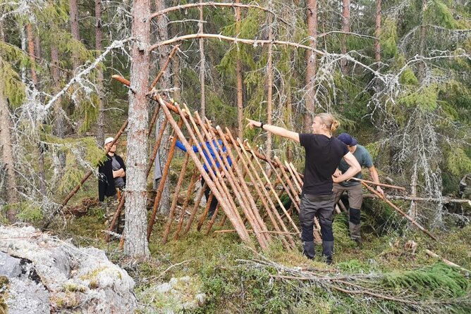 2-Day Small-Group Basic Skills Survival Course in Södermanland - Day 1 priorities: firemaking, shelter building, and water collection