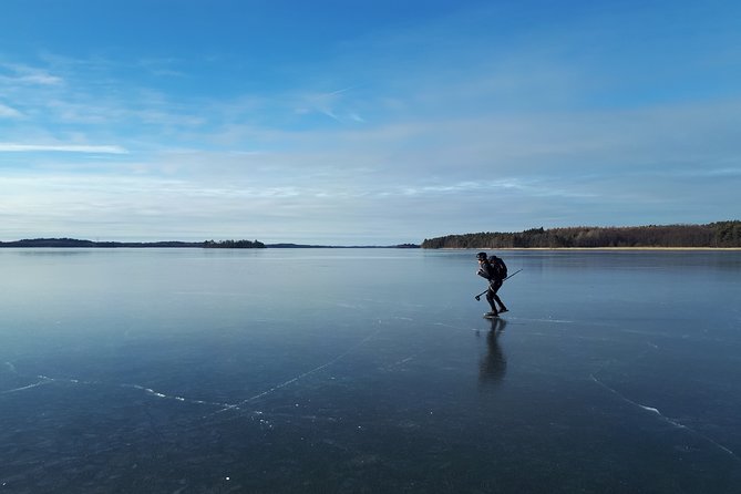 Beginner friendly Nordic Ice Skating On lakes in Stockholm - Tideliusgatan Pickup to Frozen Water: How the 7 Hours Really Flow