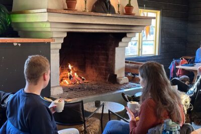 Icebathing and Sauna, Forest Hike and Fireplace Lunch - Private - Easy pine-forest hike plus vegan fika by the lake