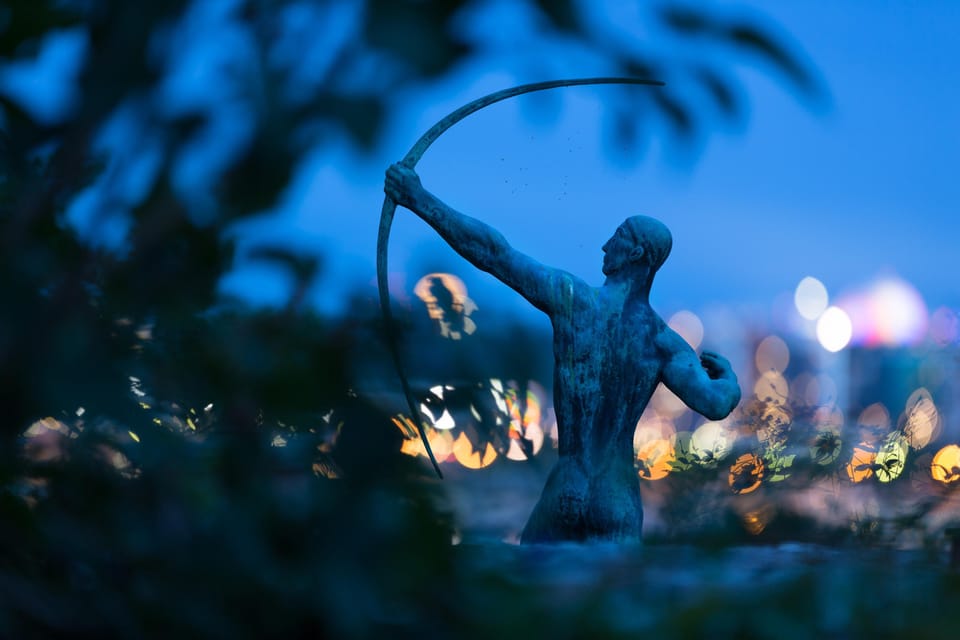 Millesgården Museum: sculpture park and art galllery - The sculpture park: fountains, flowers, and Carl Milles in full scale
