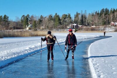 Nordic Ice Skating on a Frozen Lake in Stockholm - The Skating Loop: Almost 8 km of Ice Time