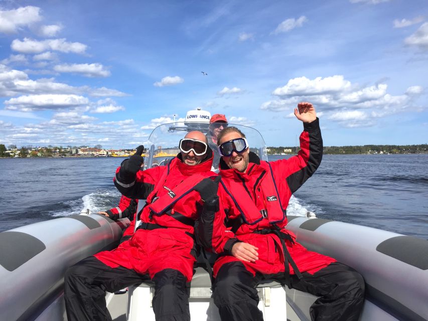 Stockholm Archipelago RIB Speed Boat Tour with Swedish Fika - Fjäderholmarnas and the archipelago’s pastel shoreline