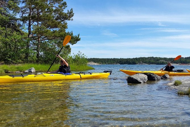 Stockholm Archipelago Tour by Kayak - Why the guide can make or break the day (Tigho, Jasper, Patrick, and Ben)
