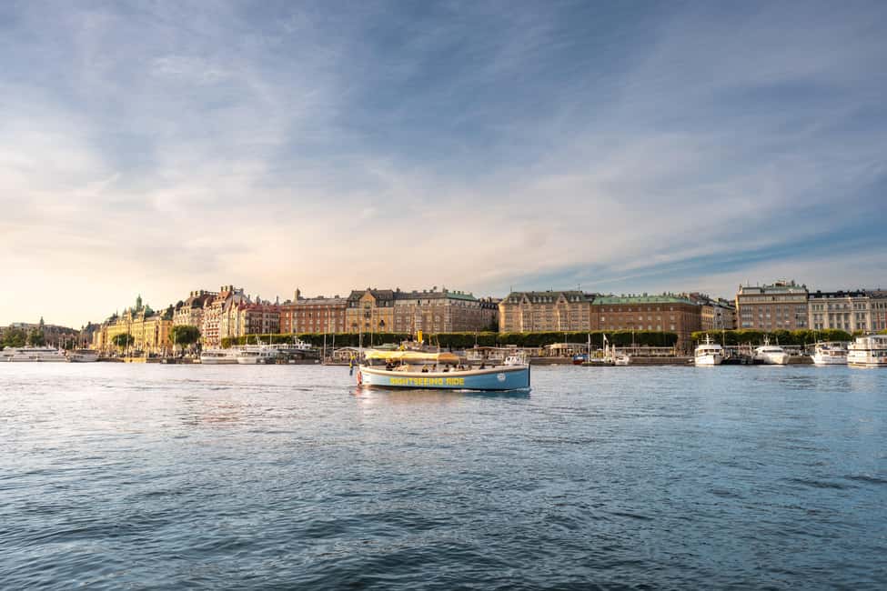 Stockholm: Guided City Sightseeing Open Electric Boat Tour - Key things to know before you go
