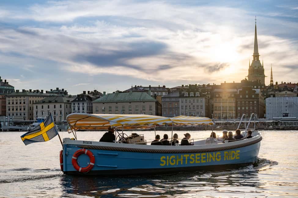Stockholm: Guided City Sightseeing Open Electric Boat Tour - Who should book this Stockholm electric boat tour