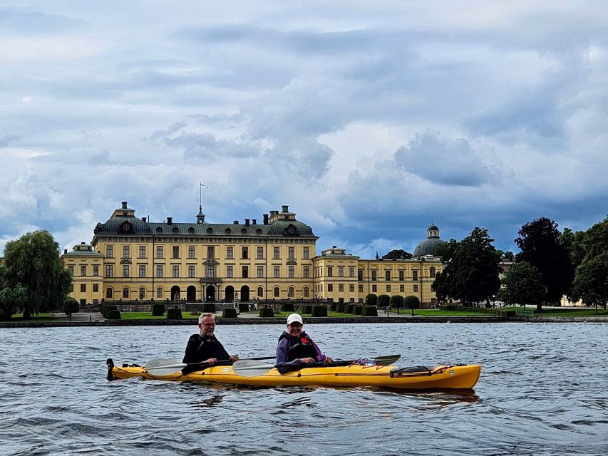 Stockholm: Guided Kayak Tour to Drottningholm Royal Palace - From Riddarholmen pickup to Lovö nature reserve: how the day starts