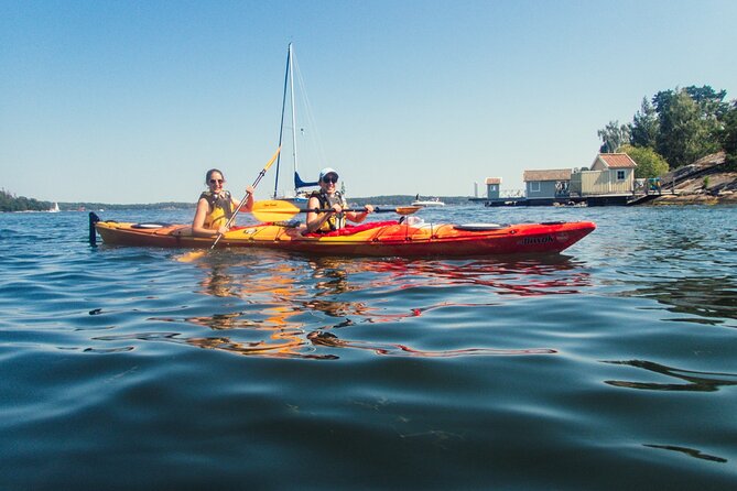 Stockholm: Kayaking tour around Vaxholm Archipelago with Fika - Bogesundslandet nature reserve: wildlife, meadows, and oak shade