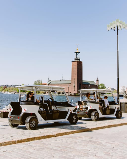 Stockholm Private Golf Cart Tours - The Soundtrack: Live English + Audio in 8 Languages