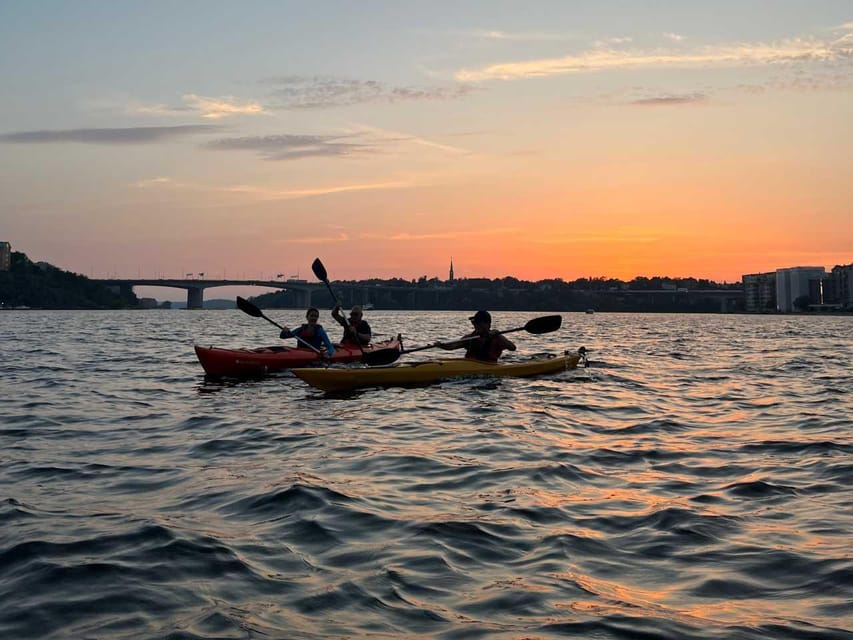Stockholm: Sunset Kayak Tour in the City + Swedish Fika - Your First Kayak Stretch: Langholmen to Södermalm and Past the Bridges