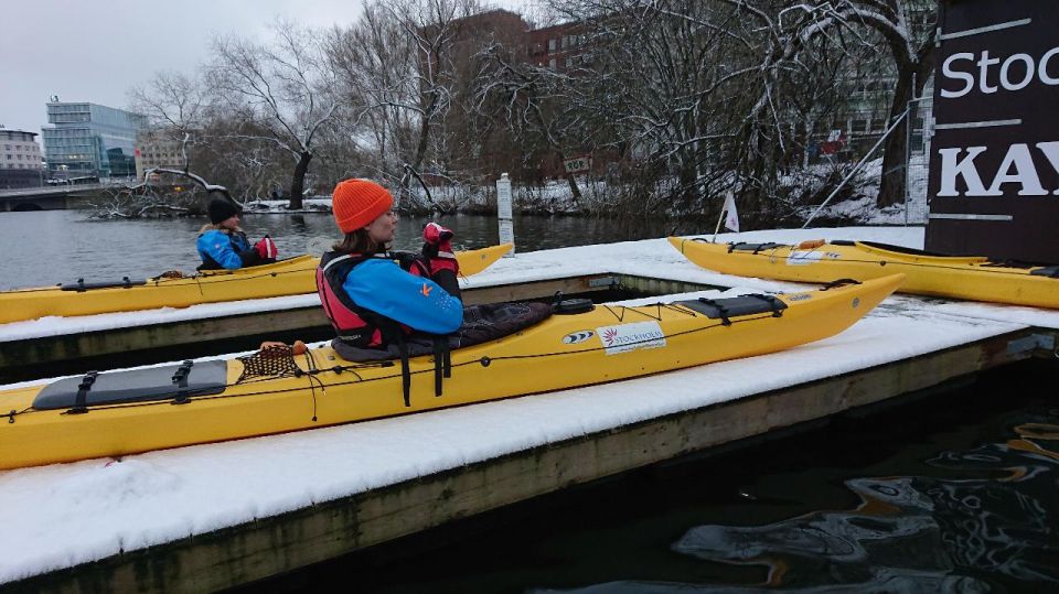 Stockholm: Winter City Kayaking Tour - Stop 1: Stockholm City Hall From the Water